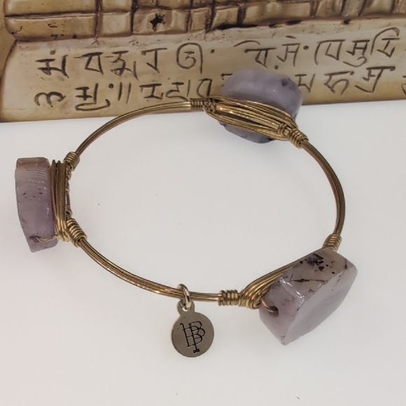 Bourbon and Bowties Gold and Purple Bracelet with Elegant Design - Picture 6 of 7